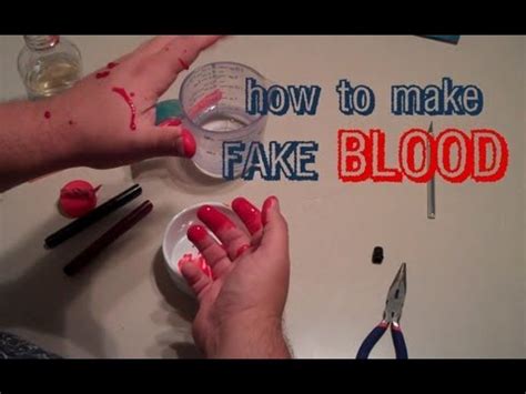 how to make fake blood for clothes that won'|how to make fake blood without corn syrup.